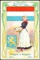 Arms, Flags and Folk Costume trade card Natrogat Niederlände
