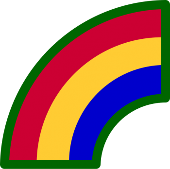 Coat of arms (crest) of 42nd Infantry Division Rainbow Division, USA