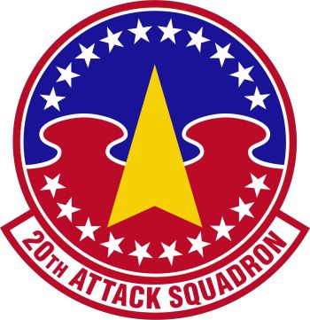 Coat of arms (crest) of the 20th Attack Squadron, US Air Force