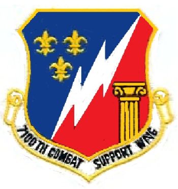 Coat of arms (crest) of the 7100th Combat Support Wing, US Air Force