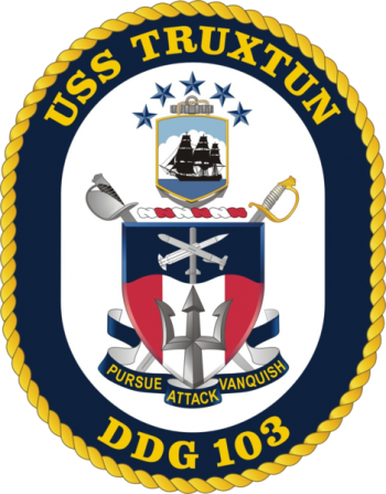 Coat of arms (crest) of the Destroyer USS Truxtun (DDG-103)