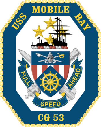 Coat of arms (crest) of the Cruiser USS Mobile Bay