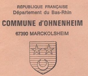 Blason de Ohnenheim/Coat of arms (crest) of {{PAGENAME