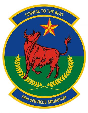Coat of arms (crest) of the 56th Services Squadron, US Air Force