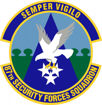 Coat of arms (crest) of the 87th Security Forces Squadron, US Air Force