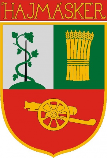 Hajmáskér (címer, arms)