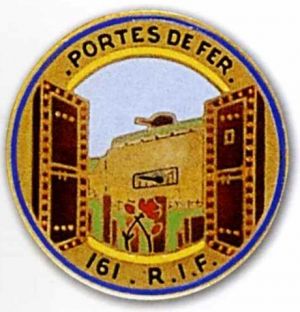 Coat of arms (crest) of the 161st Fortress Infantry Regiment, French Army