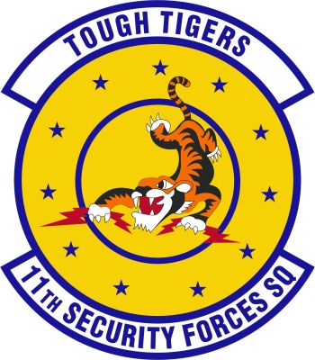 Coat of arms (crest) of the 11th Security Forces Squadron, US Air Force