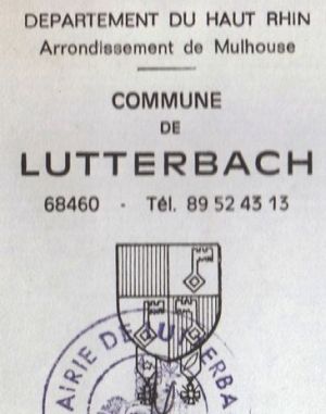Blason de Lutterbach/Coat of arms (crest) of {{PAGENAME