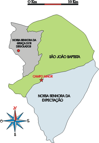 Mapa administrativo do municpio de Campo Maior