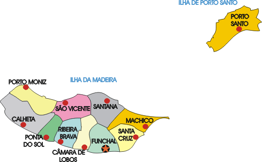 Mapa administrativo da regio autnoma da Madeira