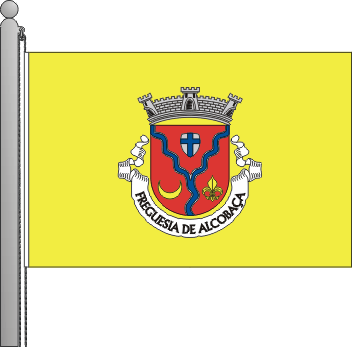 Bandeira da freguesia de Alcobaa