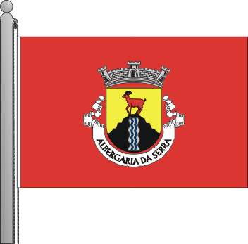 Bandeira da freguesia de Albergaria da Serra