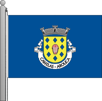 Bandeira da freguesia de Canelas