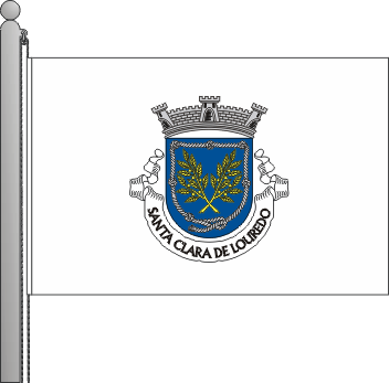 Bandeira da freguesia de Santa Clara de Louredo
