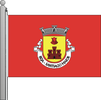 Bandeira da freguesia de Santiago Maior