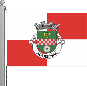 Bandeira da freguesia de Alvorninha