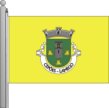 Bandeira da freguesia de Cepes