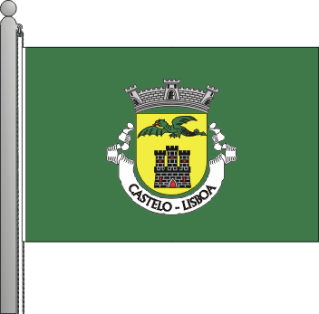 Bandeira da freguesia do Castelo