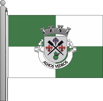Bandeira da freguesia de Alhos Vedros