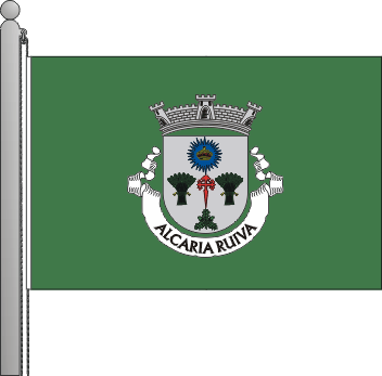Bandeira da freguesia de Alcaria Ruiva