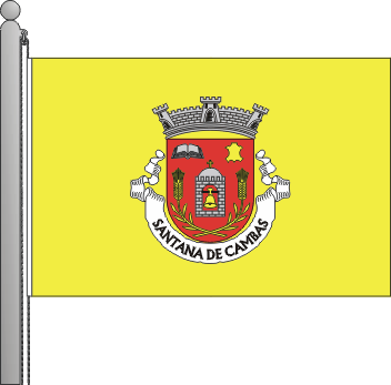 Bandeira da freguesia de Santana de Cambas