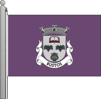 Bandeira da freguesia de Bustos