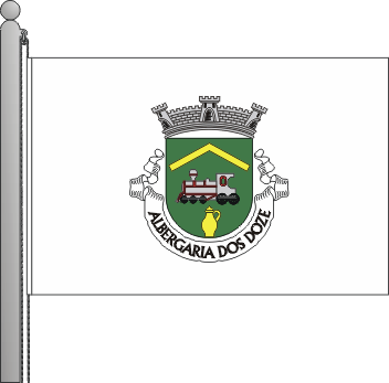 Bandeira da freguesia de Albergaria dos Doze