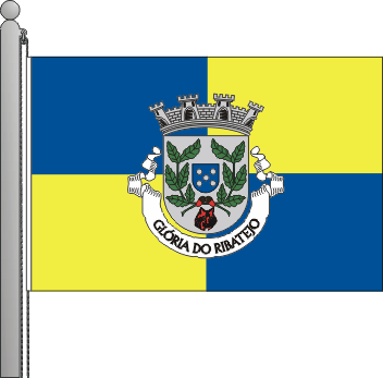 Bandeira da freguesia de Glria do Ribatejo