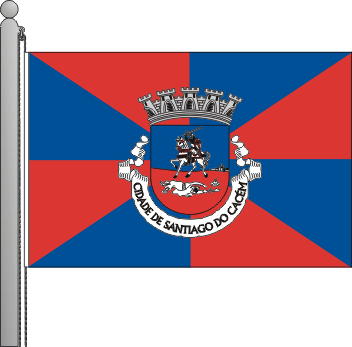 Bandeira do municpio de Santiago do Cacm
