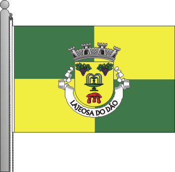 Bandeira da freguesia de Lajeosa do Do