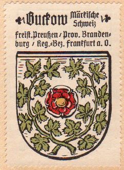 Wappen von Buckow (Märkische Schweiz)/Coat of arms (crest) of Buckow (Märkische Schweiz)