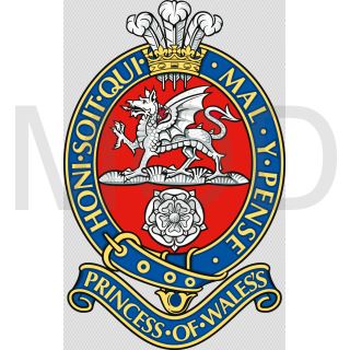 Coat of arms (crest) of the The Princess of Wales's Royal Regiment (Queen's and Royal Hampshires), British Army