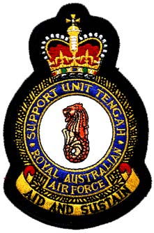Coat of arms (crest) of the Support Unit Tengah, Royal Australian Air Force