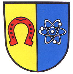 Wappen von Eggenstein-Leopoldshafen/Arms (crest) of Eggenstein-Leopoldshafen