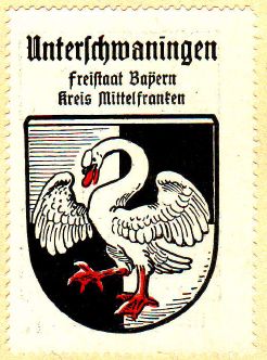 Wappen von Unterschwaningen/Coat of arms (crest) of Unterschwaningen