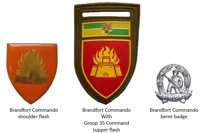 Coat of arms (crest) of the Brandfort Commando, South African Army