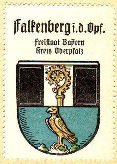 Wappen von Falkenberg (Oberpfalz)/Coat of arms (crest) of Falkenberg (Oberpfalz)