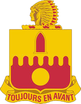 Coat of arms (crest) of 160th Field Artillery Regiment, Oklahoma Army National Guard