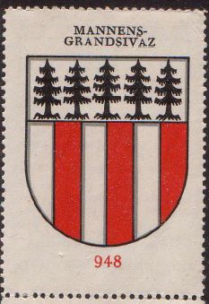 Wappen von/Blason de Mannens-Grandsivaz