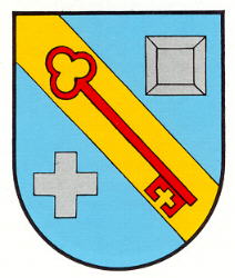 Wappen von Steinfeld (Südliche Weinstrasse)/Arms (crest) of Steinfeld (Südliche Weinstrasse)