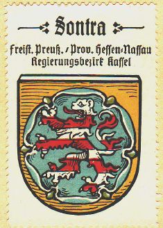 Wappen von Sontra/Coat of arms (crest) of Sontra