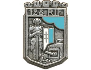 Coat of arms (crest) of the 128th Fortress Infantry Regiment, French Army