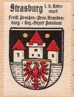 Wappen von Strasburg (Uckermark)/Coat of arms (crest) of Strasburg (Uckermark)