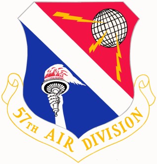 Coat of arms (crest) of the 57th Air Division, US Air Force