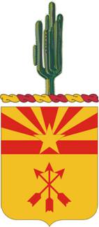 Coat of arms (crest) of 180th Field Artillery Regiment, Arizona Army National Guard