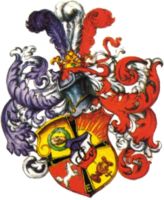 Wappen von Münsterer Burschenschaft Franconia/Arms (crest) of Münsterer Burschenschaft Franconia