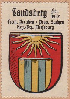 Wappen von Landsberg (Saalekreis)/Coat of arms (crest) of Landsberg (Saalekreis)