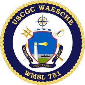 Coat of arms (crest) of the USCGC Waesche (WMSL-751)