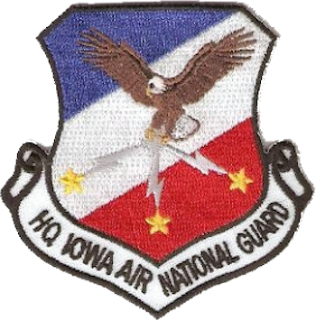 Coat of arms (crest) of the Iowa Air National Guard, US